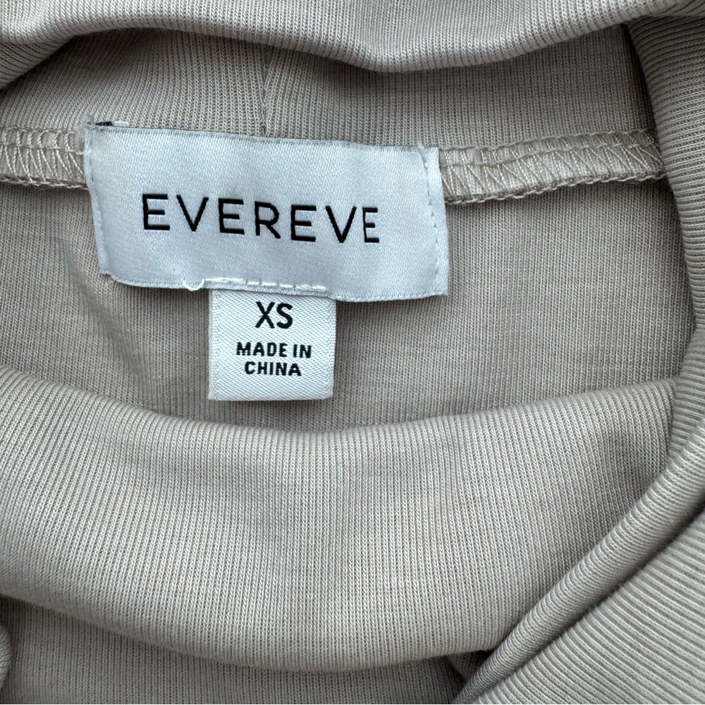 Evereve Short Sleeve Mock Neck Top in Light Beige - Picture 10 of 12
